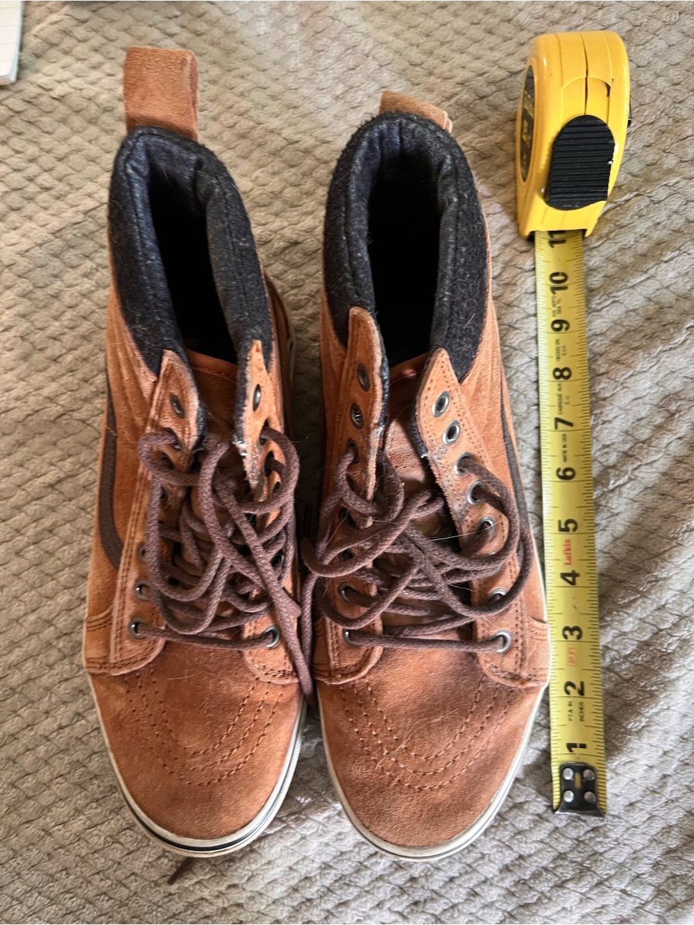 Men's Brown Suede High-Top Casual Shoes